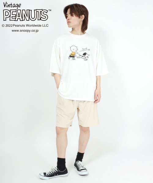 salong hameu(salong hameu)/【Salong hameu】Peanuts（ピーナッツ）スヌーピー Tシャツ＆ハーフパンツ ルームウェア/2点セット/セットアップ/img65