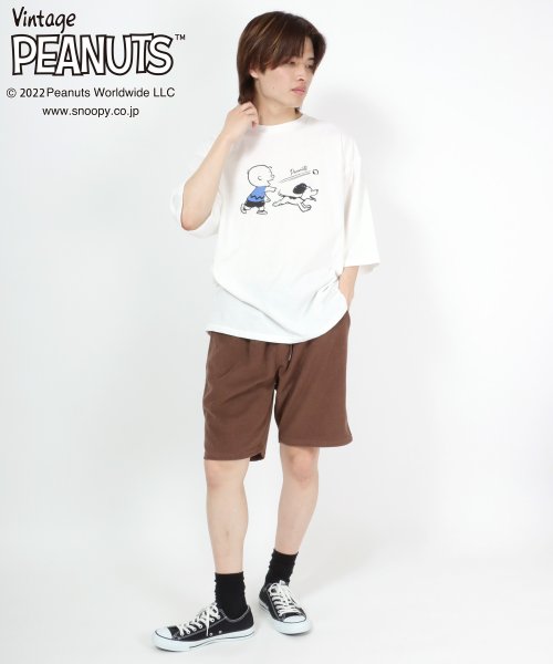 salong hameu(salong hameu)/【Salong hameu】Peanuts（ピーナッツ）スヌーピー Tシャツ＆ハーフパンツ ルームウェア/2点セット/セットアップ/img68