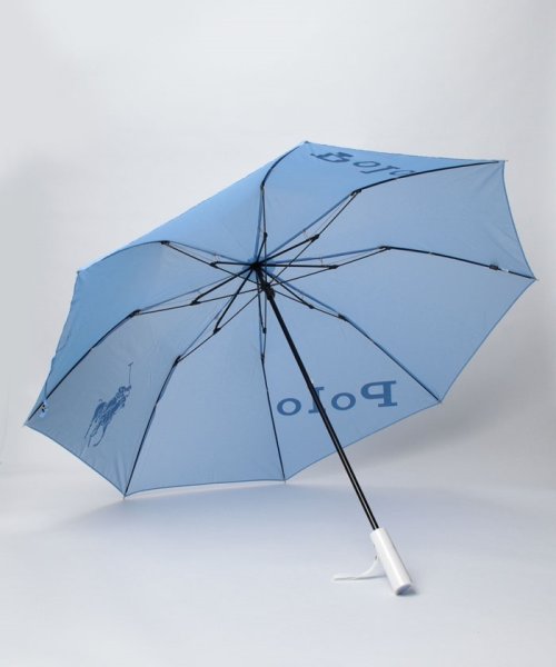 POLO RALPH LAUREN(umbrella)(ポロラルフローレン（傘）)/楽折傘　無地×カラーポロポニー/img01