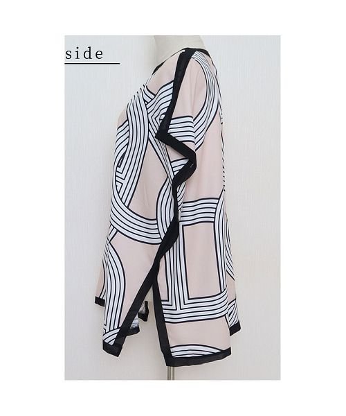 Sawa a la mode(サワアラモード)/スカーフを纏うような優美なプリントトップス/img20