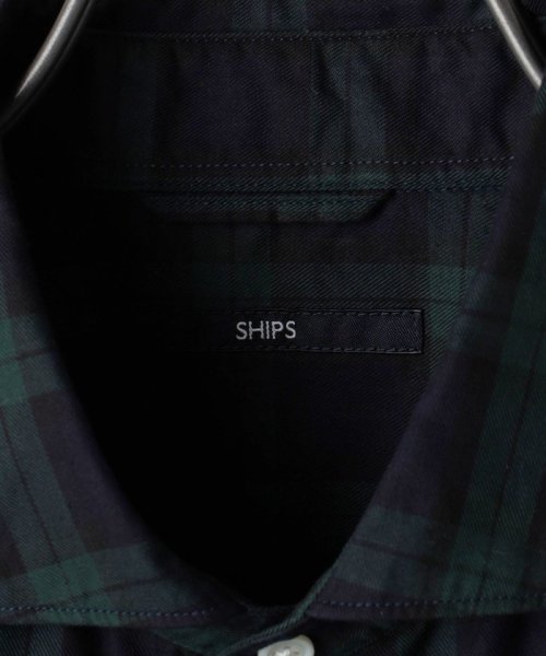 SHIPS MEN(シップス　メン)/SHIPS: ツイル チェック セミワイドカラーシャツ/img20