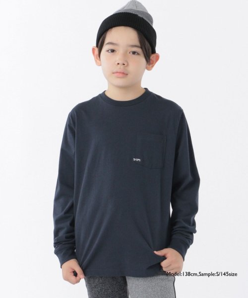 SHIPS KIDS(シップスキッズ)/*SHIPS KIDS:100～160cm / ＜家族おそろい＞SHIPS マイクロロゴ ロングスリーブ TEE/img35