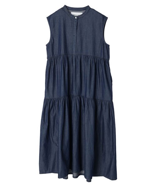 セール ノースリーブデニムギャザーワンピース アメリカンホリック American Holic Magaseek
