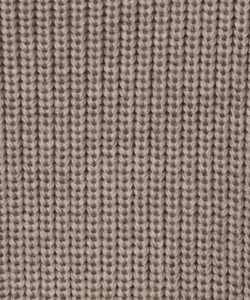 メリノウール片畦ハイネックベスト なし