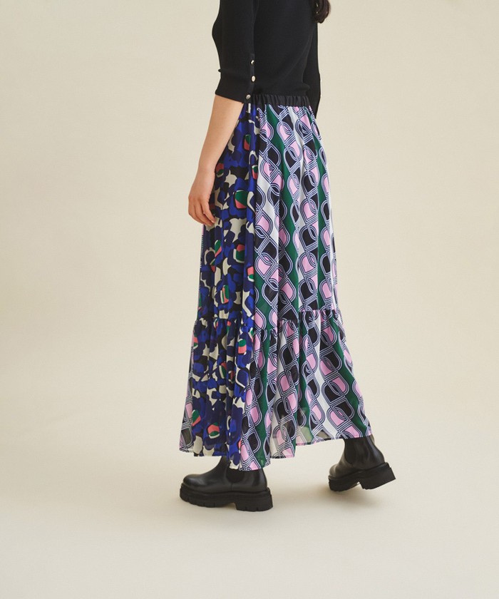 プリントコンビマキシスカート(504815257)|阪急百貨店公式通販サイト