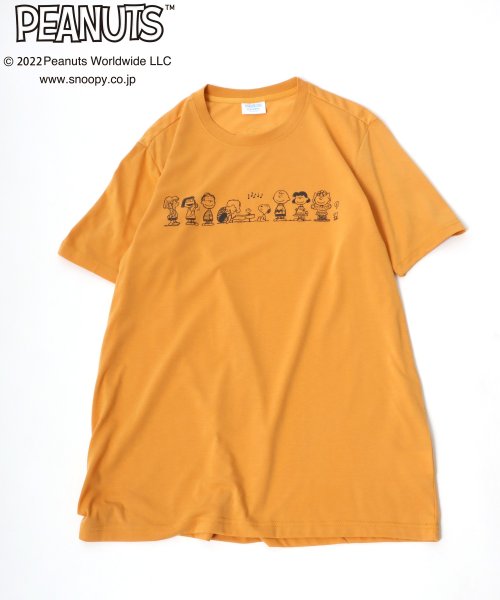 salong hameu(salong hameu)/【Salong hameu】PEANUTS（ピーナッツ）SNOOPY スヌーピー半袖Tシャツ×ハーフパンツ/上下セット/ルームウェア/img08