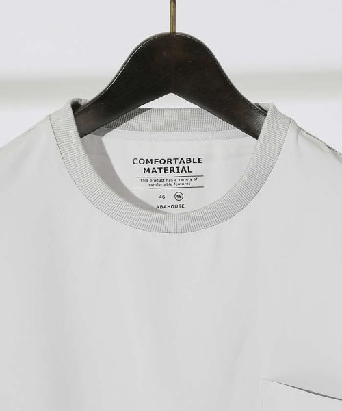 ABAHOUSE(ABAHOUSE)/【Comfortable】変形 切替 半袖 Tシャツ/img01