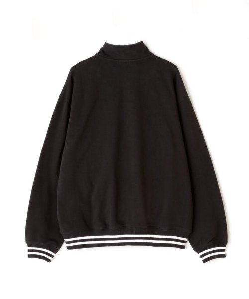 Schott(ショット)/LINE RIB HZ SWEAT SHEELD PATCH/ラインリブ ハーフジップ パッチスウェット/img05