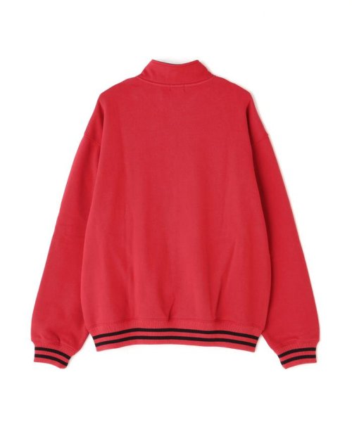 Schott(ショット)/LINE RIB HZ SWEAT SHEELD PATCH/ラインリブ ハーフジップ パッチスウェット/img11