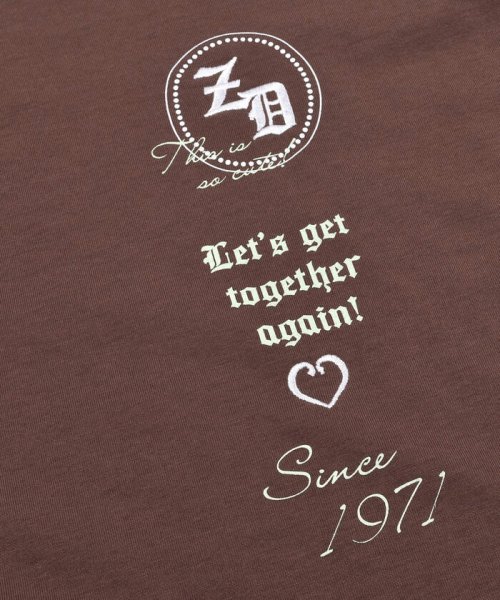 ZIDDY(ジディー)/モノグラム シアー インナー + ロゴ Tシャツ レイヤード セット (130~/img18