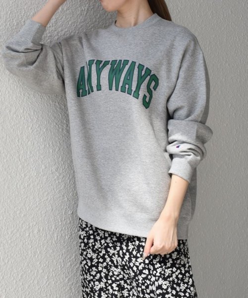 SHIPS any MEN(シップス　エニィ　メン)/【SHIPS any別注】Champion: ANYロゴ カレッジプリント クルーネック スウェット◇/img21