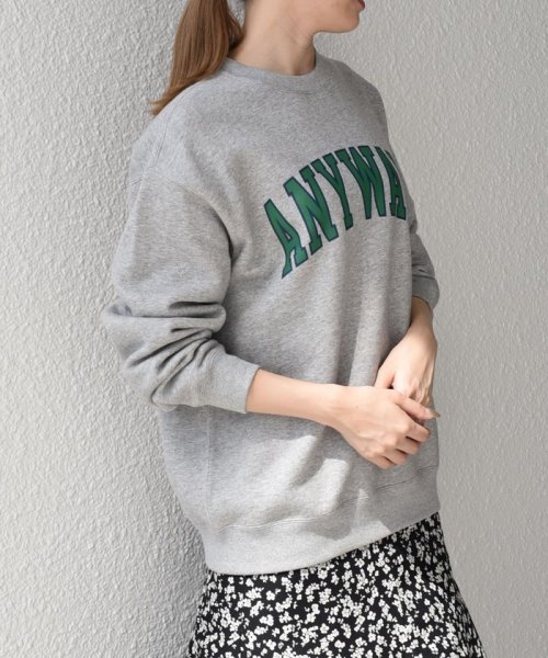 SHIPS any MEN(シップス　エニィ　メン)/【SHIPS any別注】Champion: ANYロゴ カレッジプリント クルーネック スウェット◇/img22