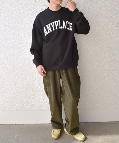 SHIPS any MEN(シップス　エニィ　メン)/【SHIPS any別注】Champion: ANYロゴ カレッジプリント クルーネック スウェット◇/img35