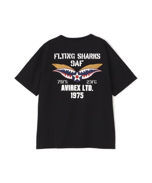 AVIREX(AVIREX)/EMBROIDERY S/S T－SHIRT FLYING SHARKS/img10