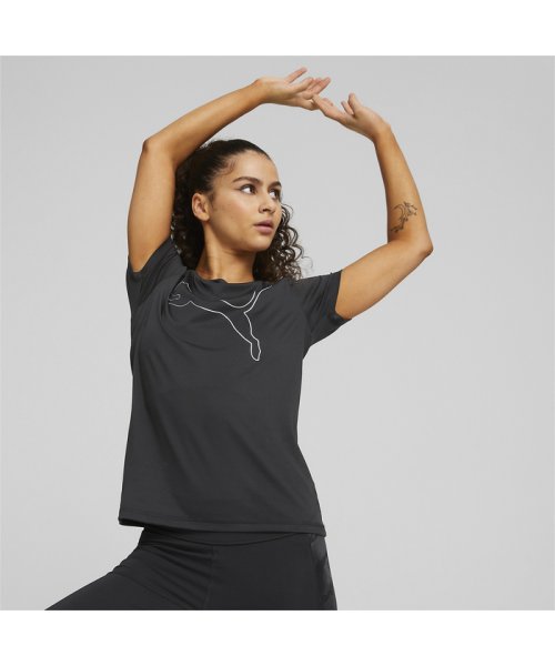 PUMA(PUMA)/ウィメンズ トレーニング フェイバリット ジャージー キャット 半袖 Tシャツ/img01