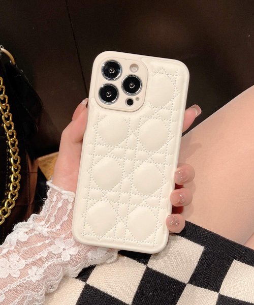 shopnikoniko(ショップにこにこ)/レザー キルティング スマホケース ma 【即納】 アイフォン スマホ カバー ケース iPhoneケース iPhone12 iPhone13 PU TPU ソ/img16