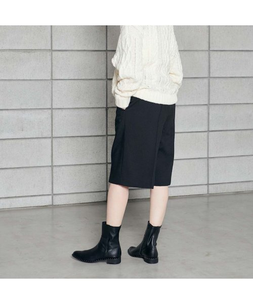 ストレッチショートブーツ ET JACOMO 本革