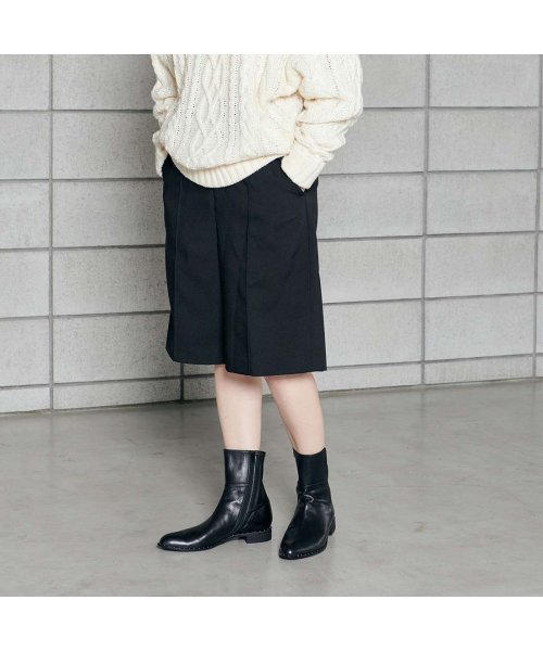 ストレッチショートブーツ ET JACOMO 本革