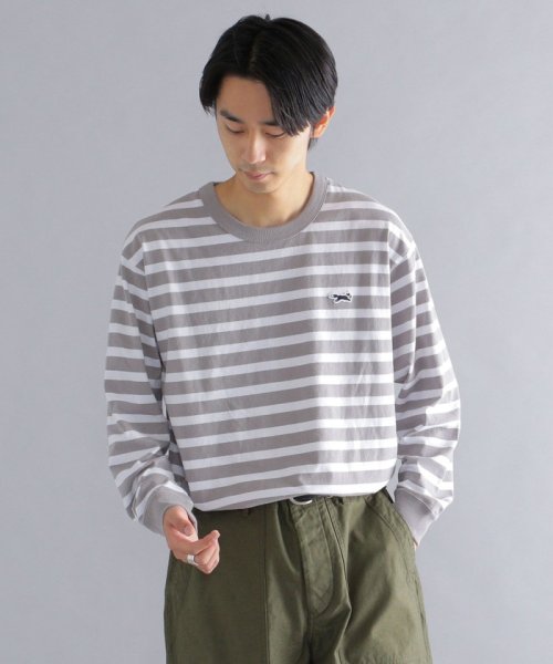 SHIPS MEN(シップス　メン)/*【SHIPS別注】PENNEYS: FOX ロゴ ワッペン ソリッド / ボーダー クルーネック Tシャツ (ロンT)/img28