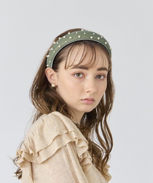 Chapeaud'O(Chapeaud’O)/Chapeau d' O Velvet Pearl Headband/img12