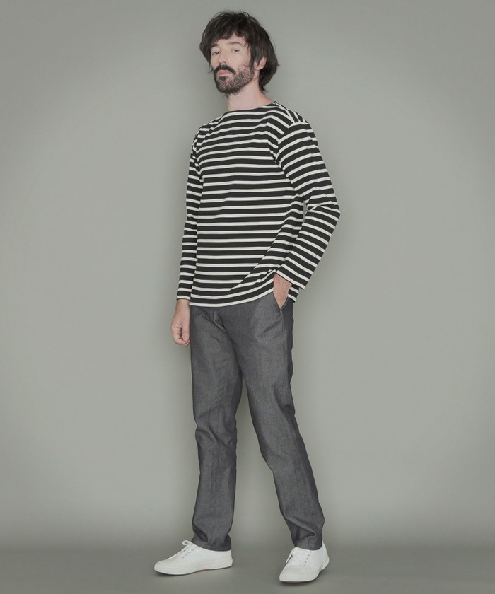 45R バスクの長袖Tシャツ Tournier/トゥルニエ】ボーダー長袖バスクシャツ(504807116)｜HANKYU