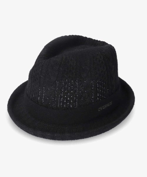 OVERRIDE(OVERRIDE)/OVERRIDE  CABLE KNIT FEDORA WOOL/img01