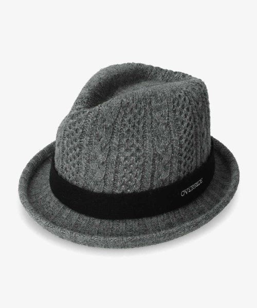 OVERRIDE(OVERRIDE)/OVERRIDE  CABLE KNIT FEDORA WOOL/img02