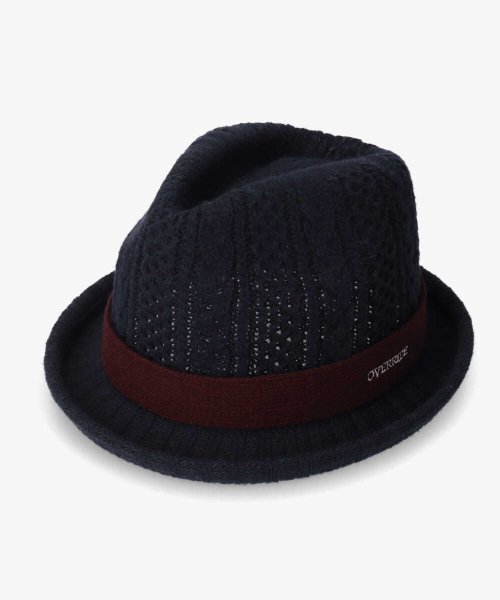 OVERRIDE(OVERRIDE)/OVERRIDE  CABLE KNIT FEDORA WOOL/img03
