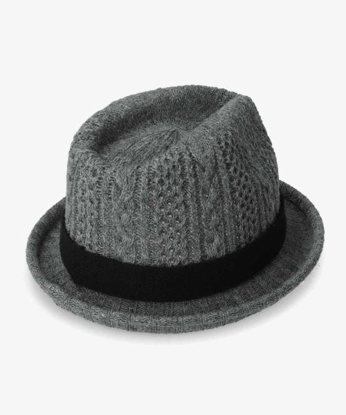 OVERRIDE(OVERRIDE)/OVERRIDE  CABLE KNIT FEDORA WOOL/img08