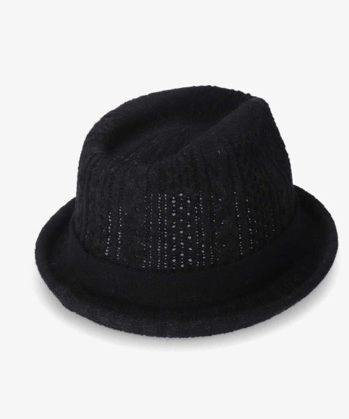OVERRIDE(OVERRIDE)/OVERRIDE  CABLE KNIT FEDORA WOOL/img11