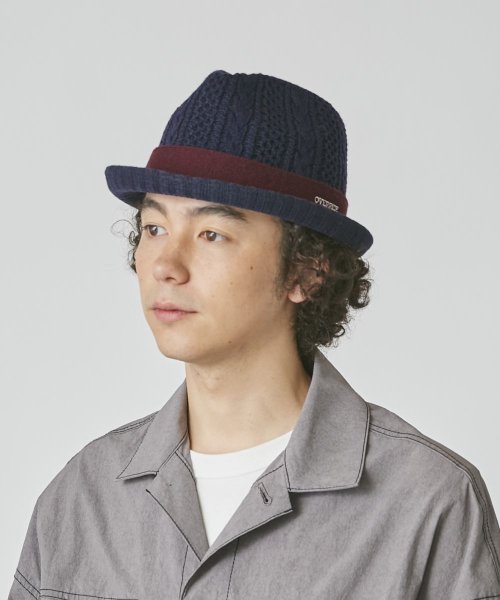 OVERRIDE(OVERRIDE)/OVERRIDE  CABLE KNIT FEDORA WOOL/img21