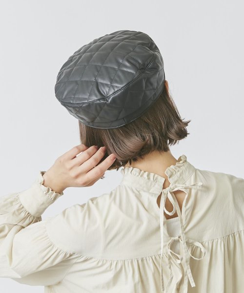 Chapeaud'O(Chapeaud’O)/Chapeau d' O  Fake Leather Quilt Marine/img15