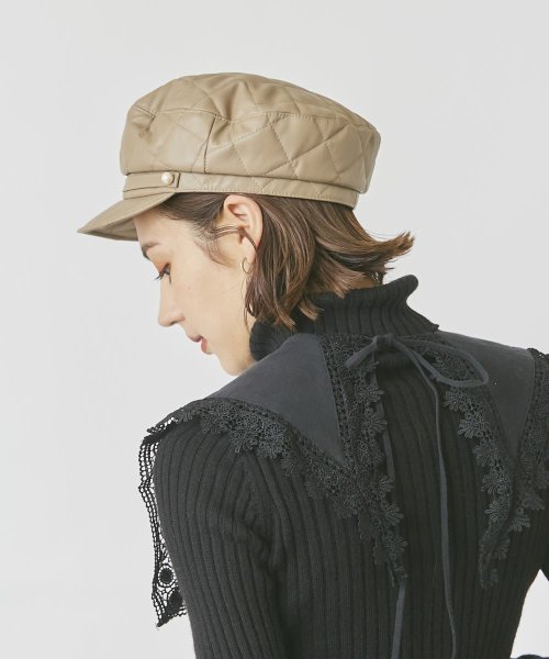 Chapeaud'O(Chapeaud’O)/Chapeau d' O  Fake Leather Quilt Marine/img18