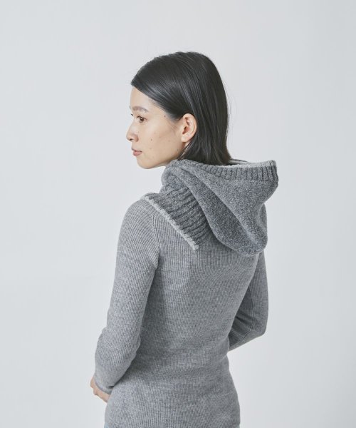 OVERRIDE(OVERRIDE)/OVERRIDE  KNIT MOOHOODY/img20