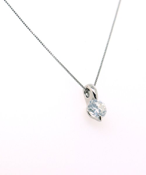 Gems by K(ジェムズ　バイ　ケー)/鑑定書付き天然ダイヤモンド プチペンダント 【Gems by K】Platinum 0.5ct Diamond Pendant Necklace/img01