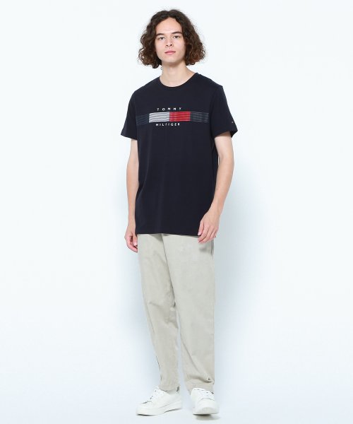 TOMMY HILFIGER(トミーヒルフィガー)/チェストストライプグラフィックTシャツ/img08