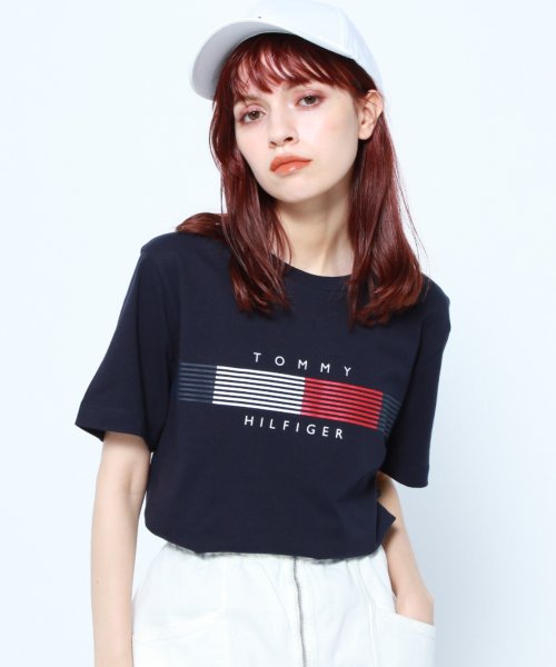 TOMMY HILFIGER(トミーヒルフィガー)/チェストストライプグラフィックTシャツ/img09