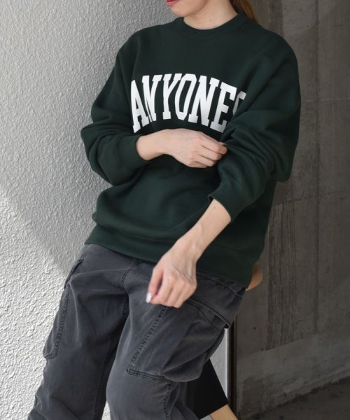 SHIPS any MEN(シップス　エニィ　メン)/【SHIPS any別注】Champion: ANYロゴ カレッジプリント クルーネック スウェット◇/img40