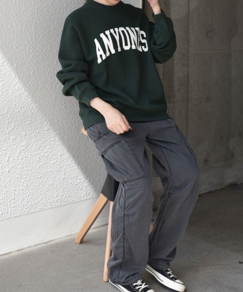 SHIPS any MEN(シップス　エニィ　メン)/【SHIPS any別注】Champion: ANYロゴ カレッジプリント クルーネック スウェット◇/img42