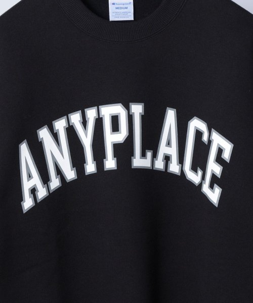 SHIPS any MEN(シップス　エニィ　メン)/【SHIPS any別注】Champion: ANYロゴ カレッジプリント クルーネック スウェット◇/img59