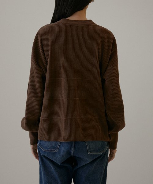 Vネックリブカーディガン－CreamyCotton /クリーミーコットン－ Creamy Cotton クリーミーコットン ■モデル身長 着用サイズ サイズ感 素材感 着心地