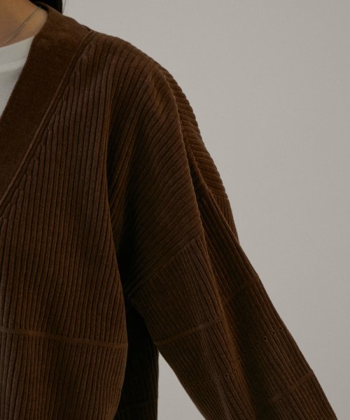 Vネックリブカーディガン－CreamyCotton /クリーミーコットン－ Creamy Cotton クリーミーコットン ■モデル身長 着用サイズ サイズ感 素材感 着心地