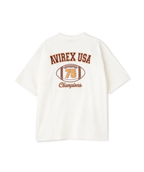 AVIREX(AVIREX)/《WEB&DEPOT限定》フットボール アンド バーシティ ロゴ Tシャツ / FOOTBALL & VARSITY LOGO T－SHIR/img19