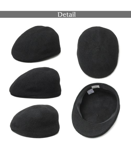 Besiquenti(ベーシックエンチ)/フラットバイザー シームレス ウールハンチング ハンチング帽 ウール100％ 帽子 メンズ カジュアル シンプル/img05