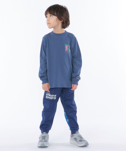 SHIPS KIDS(シップスキッズ)/【SHIPS KIDS別注】RUSSELL ATHLETIC:100～160cm / カラーリング ロゴ 長袖 TEE/img08