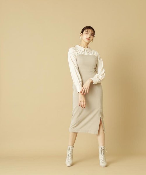 JILL by JILL STUART(ジル バイ ジル スチュアート)/シャツドッキングタイトワンピース/img32