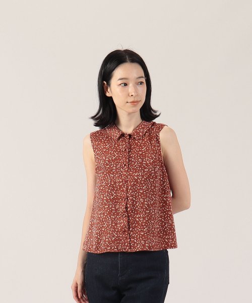 To b. by agnes b. OUTLET(トゥー　ビー　バイ　アニエスベー　アウトレット)/【Outlet】WT26 CHEMISE ミックスストーンプリントブラウス/img02