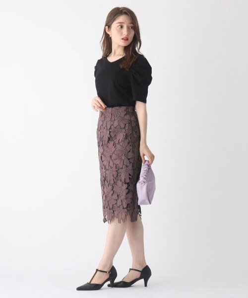 配色レースタイトスカート Web限定サイズ インデックス Index Magaseek