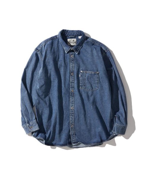 Levi's(リーバイス)/Levi's/リーバイス SILVERTAB(TM) シルバータブ オーバーサイズ デニムシャツ インディゴ ストーンウォッシュ/img04