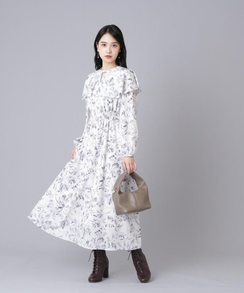 JILL by JILL STUART(ジル バイ ジル スチュアート)/ヴィンテージライクプリントケープワンピース/img09